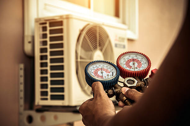Professional Hvac technician working in Cape May Court House, NJ